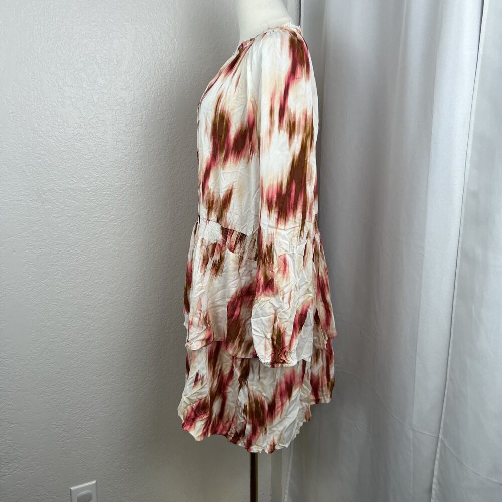 Candace Cameron Bure Mini Dress Womens 2XP Boho Peasant Tiered Festival Romantic - Picture 5 of 12